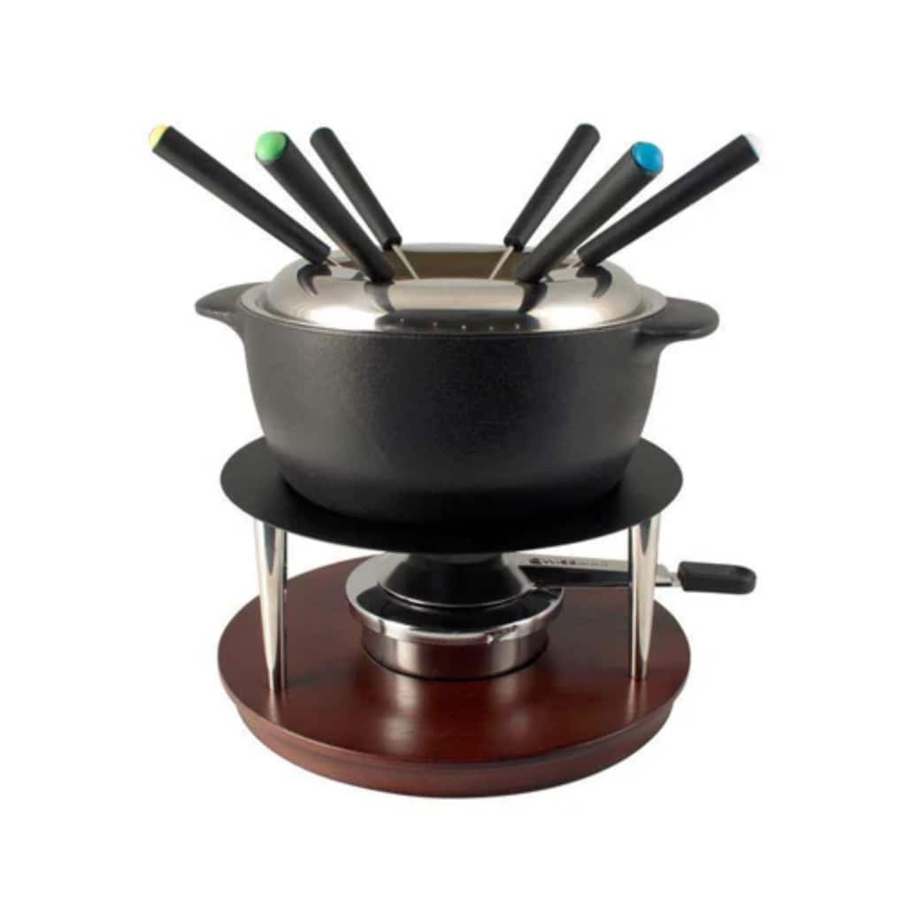 Swissmar 10-Piece Cast Iron Fondue Set