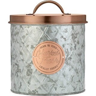 Tea 44 oz Details about   Amici Home Maddox Collection Metal Canister Speckled Cream 