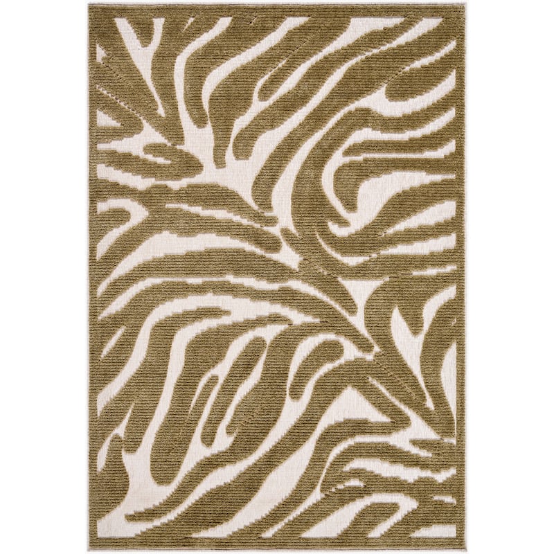 Livabliss Lyna Modern Floral Washable Area Rug