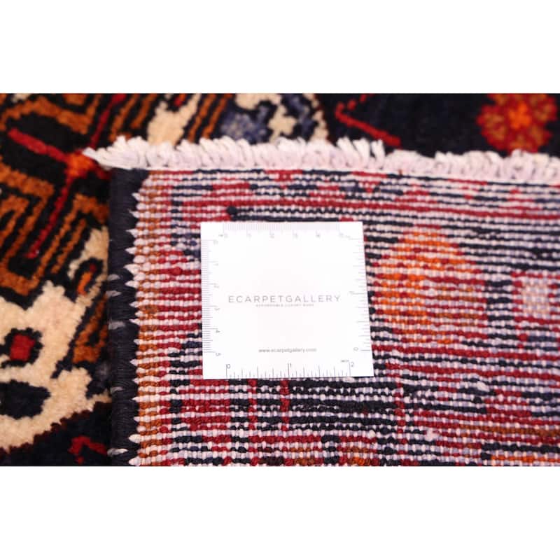 ECARPETGALLERY Hand-knotted Konya Anatolian Dark Navy, Red Wool Rug - 3'3 x 4'9