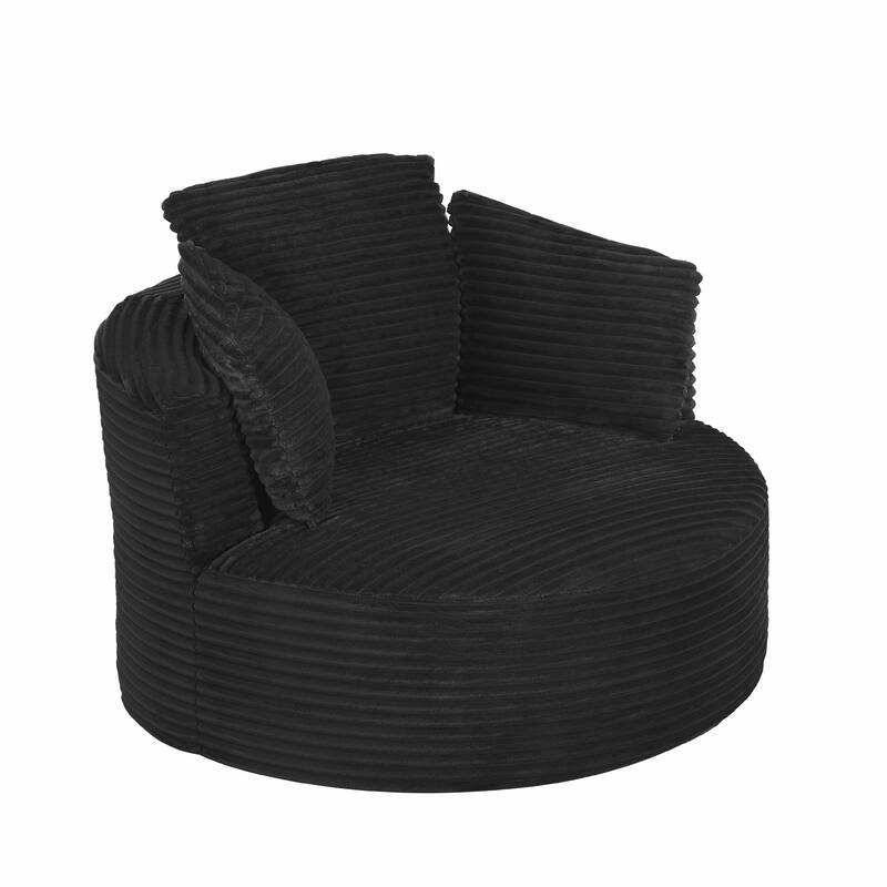 Modern Compressible Lounge Chair - Cushioned Backrest
