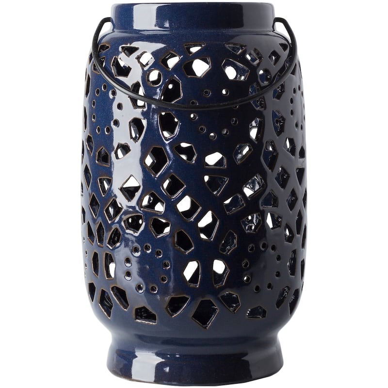 Livabliss Pamela Ceramic Large Size Decorative Lantern