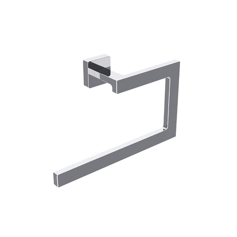 WS Bath Collections Dado 8-11/16" Wall Mounted Towel Ring - Polished Chrome