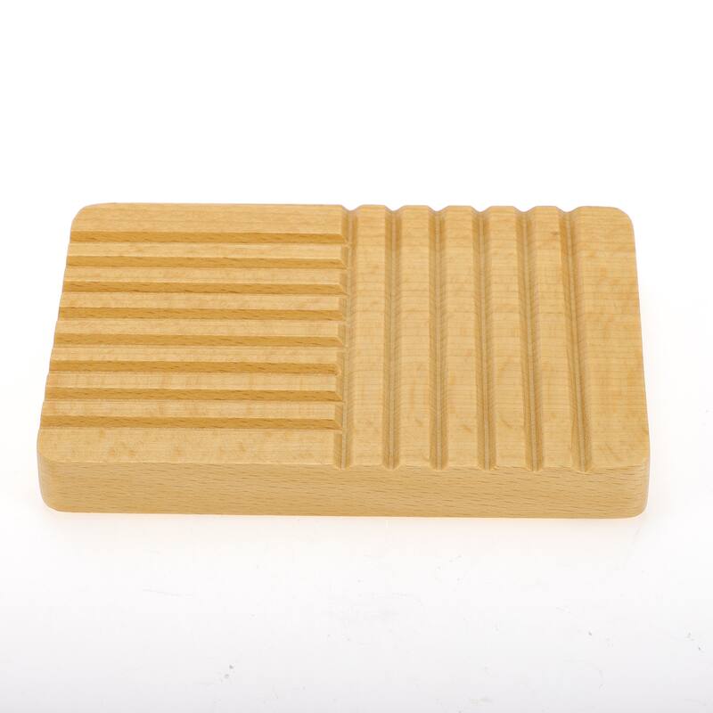 Portable Square Soap Dish for Bathroom for Kitchen 5.04"x3.43"x0.59" Brown 1 Pc