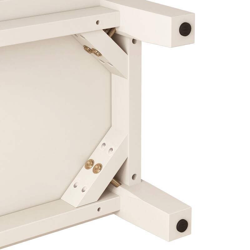 Modern Mid-Century TV Stand, for TVs Up to 75" with 4 Drawers and Cable Management, for Living Room and Office, White