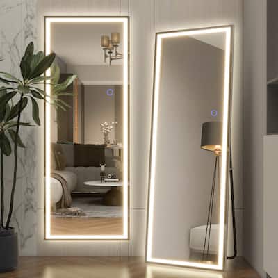 Full-length LED Illuminated Bathroom Vanity Floor Mirror
