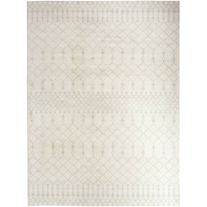 Power Loomed Abstract Modern Low Pile Area Rug