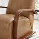 preview thumbnail 6 of 47, Eli Swivel Accent Chair with U-Shaped Wood Arm