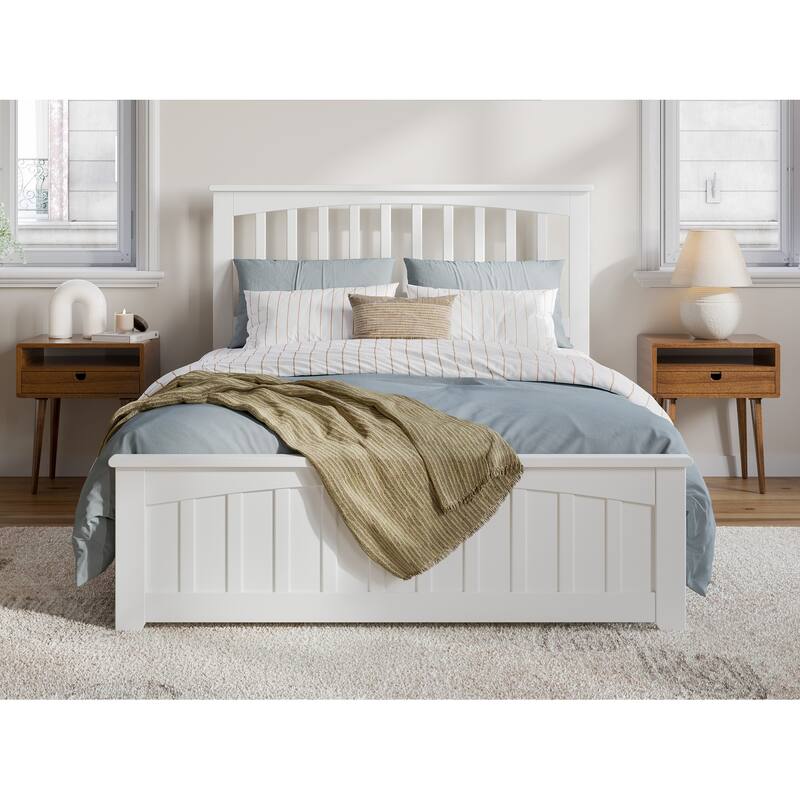 Becket Solid Wood Low Profile Platform Bed with Matching Footboard