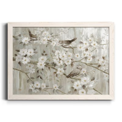 Neutral Spring Birds-Premium Framed Canvas - Ready to Hang