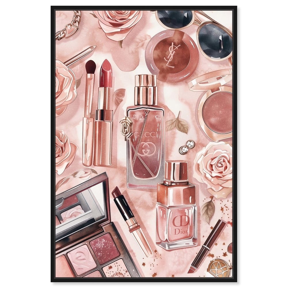 Glam Sparkle Lay Out Canvas by Art Remedy