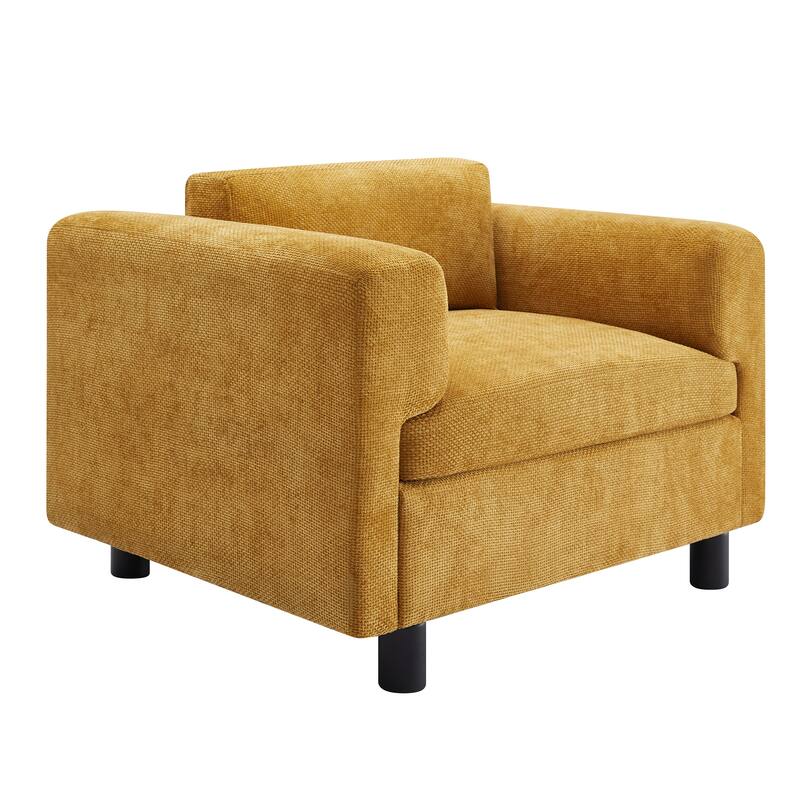 45.5" Woven Velvet Accent Chair