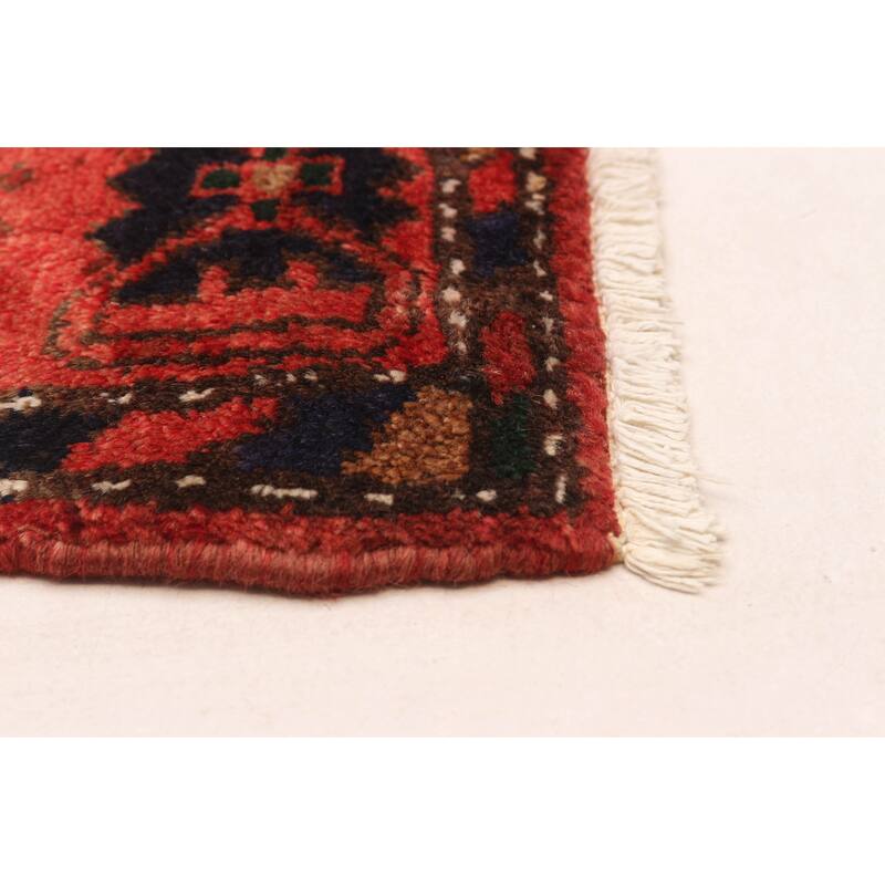 ECARPETGALLERY Hand-knotted Andelz Red Wool Rug - 4'4 x 6'6