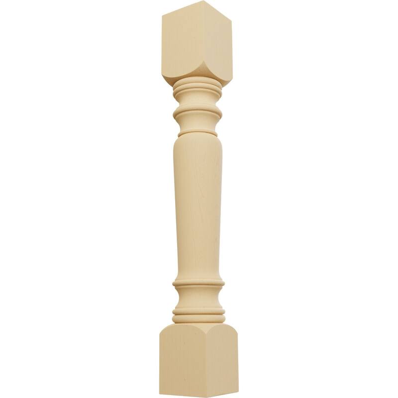 5"W x 5"D x 35 1/2"H Legacy Tapered Cabinet Column - Alder