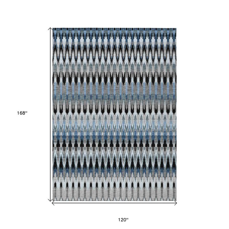 HomeRoots Southwestern Transitional Rectangle Outdoor Rug