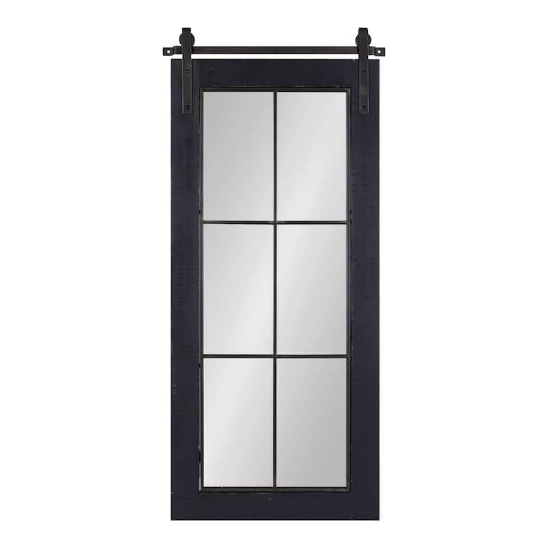 Kate and Laurel Cates Windowpane Framed Wall Mirror
