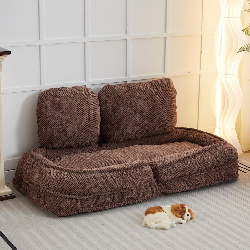 GDFStudio - Adjustable Human Dog Bed Lazy Sofa with Multi-Position Design