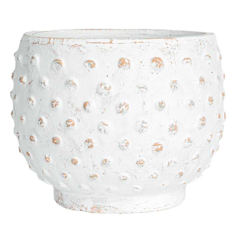 Distressed Hobnail Planter