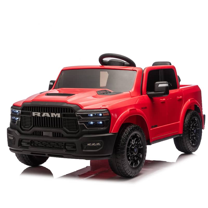 Red Tan Kids Electric Ride-On Car Off-Road Toy Car Electric Vehicle