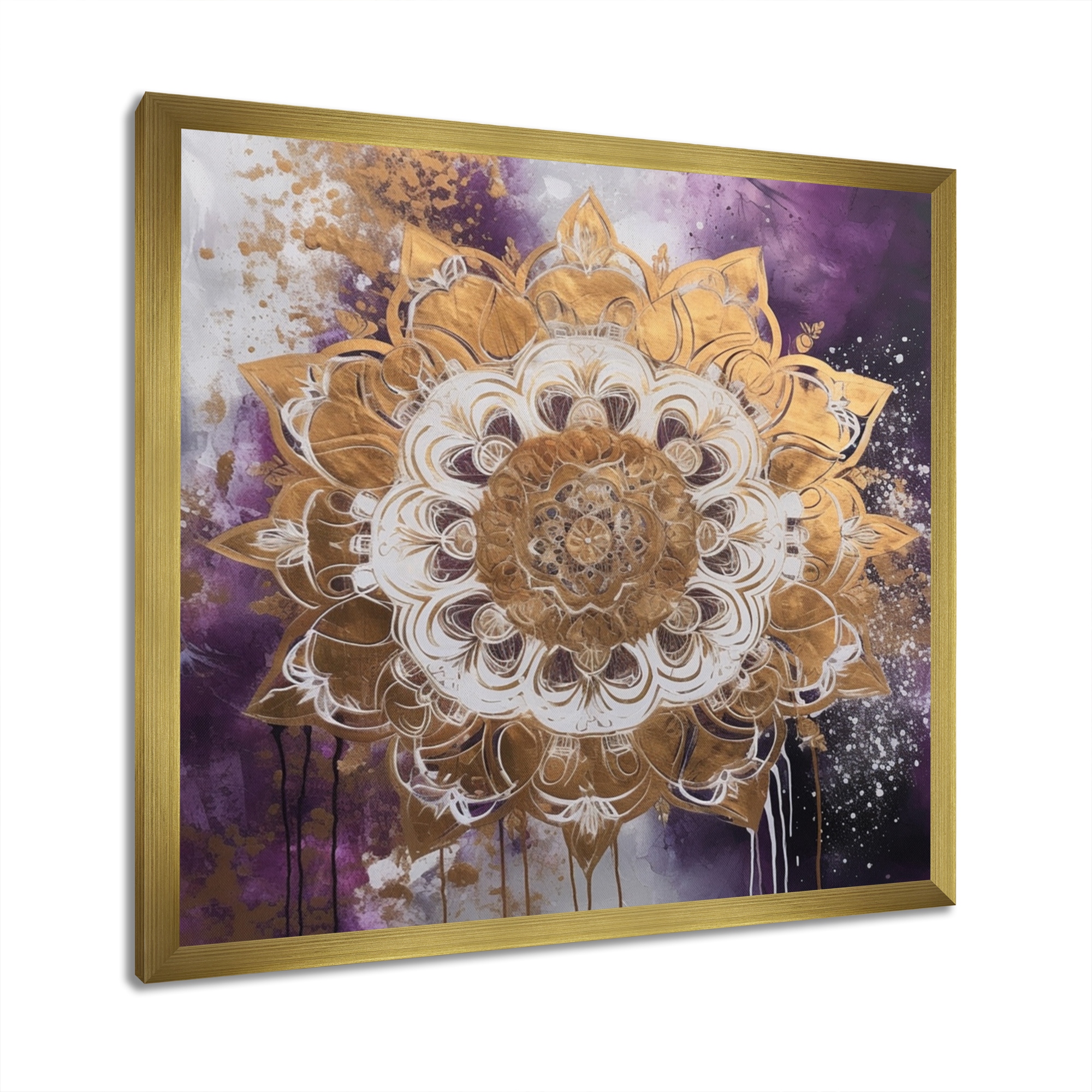 Gold mandala wall art discount
