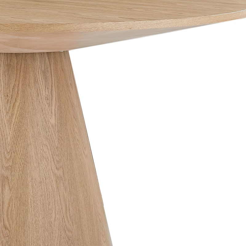 45.27" Wooden Dining Table Round Dining Table