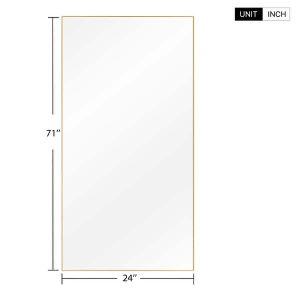 dimension image slide 25 of 26, Full Length Wall Mirror Large Standing Floor Mirror