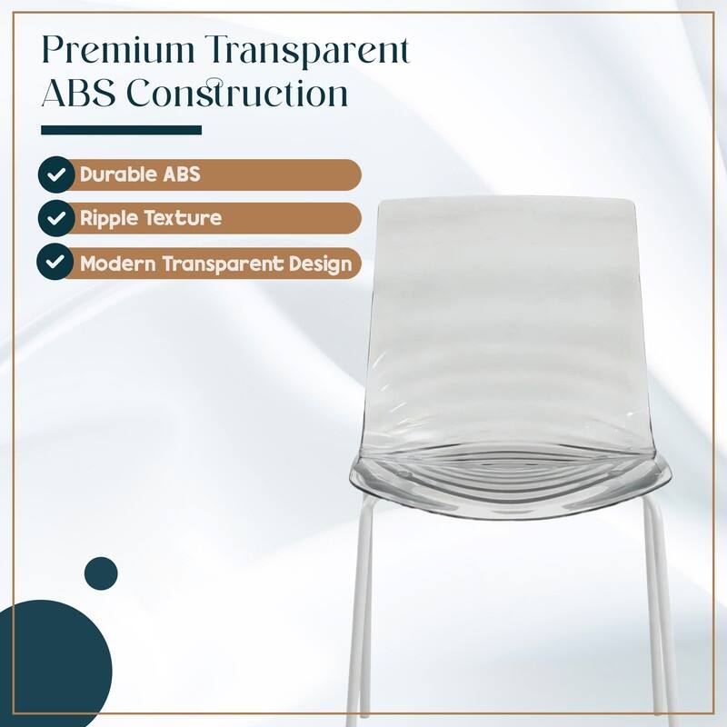 ABS Plastic Dining Chair with Stainless Steel Base Astor Series