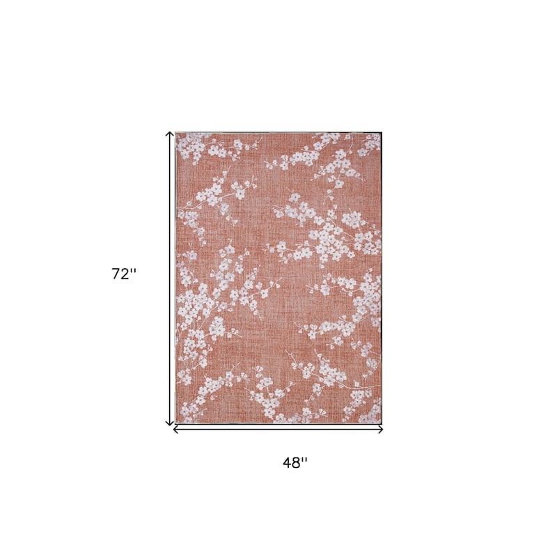Hehe Non Skid Woven Area Rug By HomeRoots - 72' X '48' X '0.12