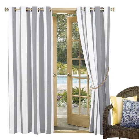 Cabana Stripe Indoor & Outdoor Grommet Window Curtains