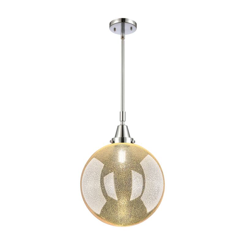 Innovations Lighting Caden Beacon - 1 Light 12" Stem Hung Mini Pendant - Mercury/Polished Chrome