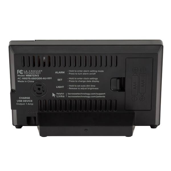 La Crosse Technology W88723 Color Alarm With Temp Humidity With Usb Overstock 31967159