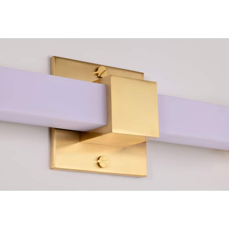 Brightwyn 16 Inch LED Vanity Brushed Brass Finish - Brushed Brass