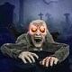 preview thumbnail 1 of 5, 12in 2Pcs Light-Up Zombie Decor with Sound