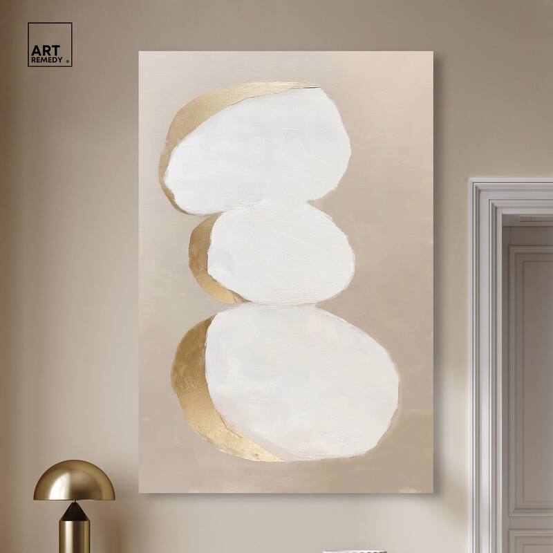 Stacked Stones I Canvas by Art Remedy, Gallery Wrapped