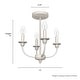 preview thumbnail 4 of 6, Hunter Southcrest 4 Light Flush Mount Ceiling Light - Entry, Bathroom, Hallway - Candle, Farmhouse, Transitional