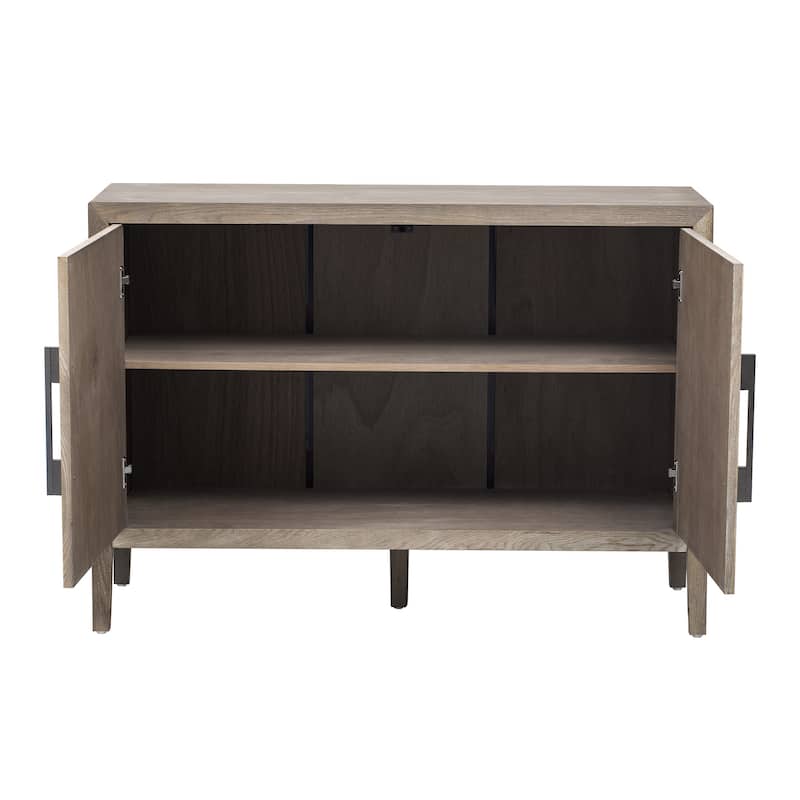Sideboard with 2 Metal handles and 2 Doors