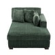 preview thumbnail 126 of 150, 42" W Plush Corduroy Upholstered Chaise Lounge Sleeper for Living
