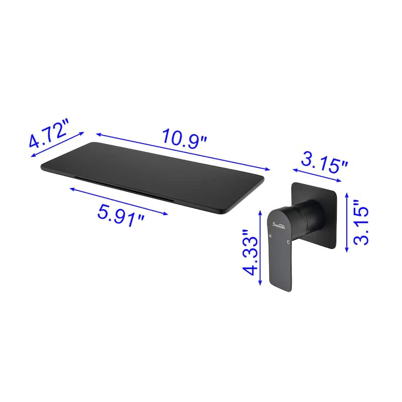 CASAINC Single Handle Wall Mounted Faucet