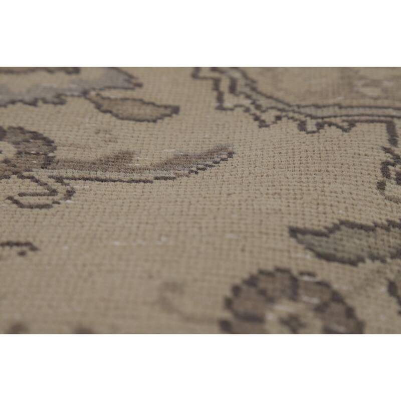 Tabriz Persian Vintage Area Rug Hand-Knotted Oriental Wool Carpet - 8'0" x 12'0"