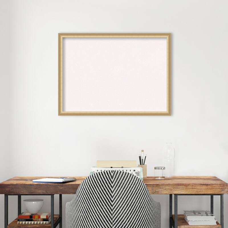 Florence Framed White Corkboard Bulletin Board
