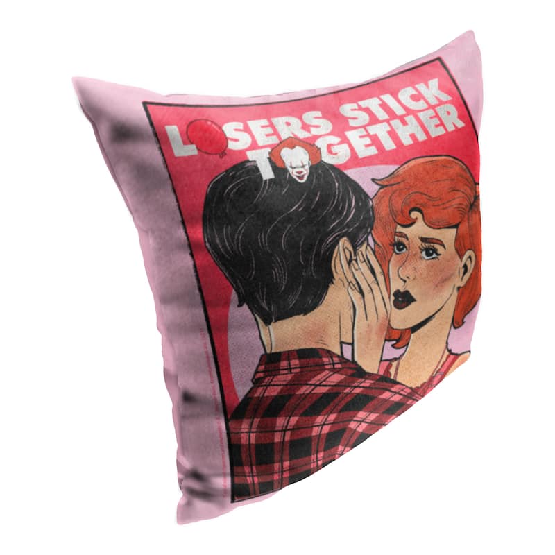 Warner Brothers Horror It Losers Stick Together 18 Inch Throw Pillow