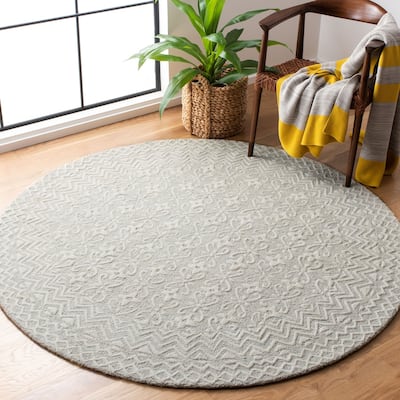 SAFAVIEH Handmade Blossom Manuela Modern Floral Wool Rug