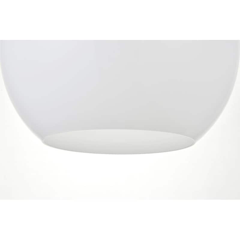 1-Light Pendant with 12 inch Frosted White Glass
