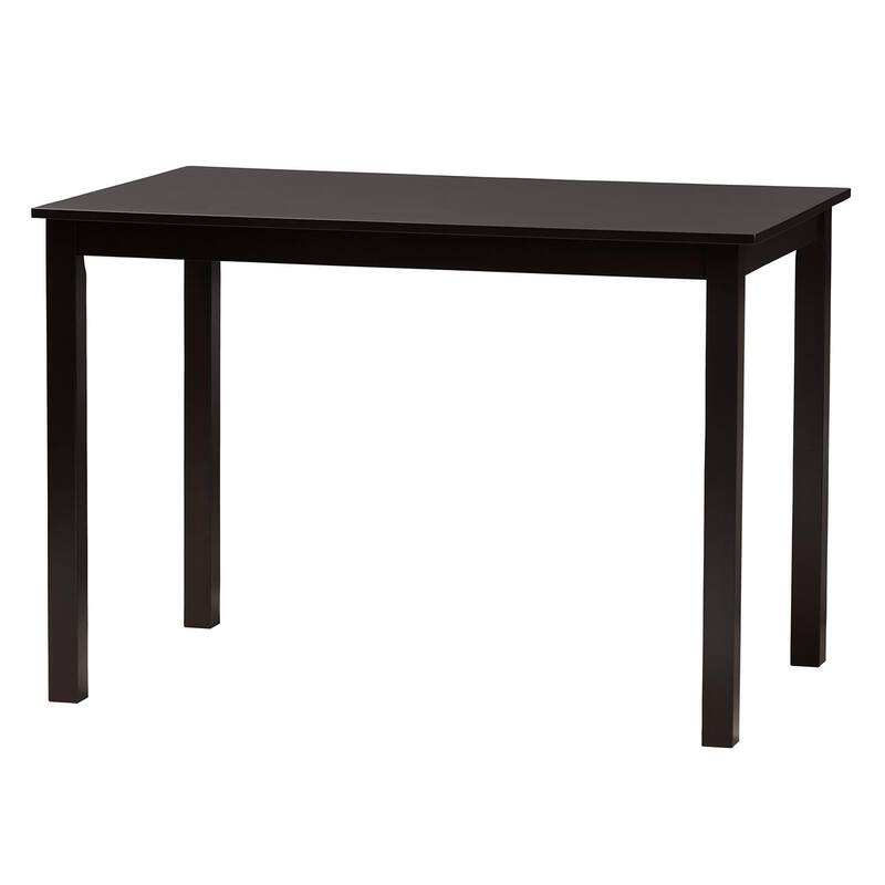 Olympia Modern styled Fabric Upholstered and Brown Finished Wood Dining Set