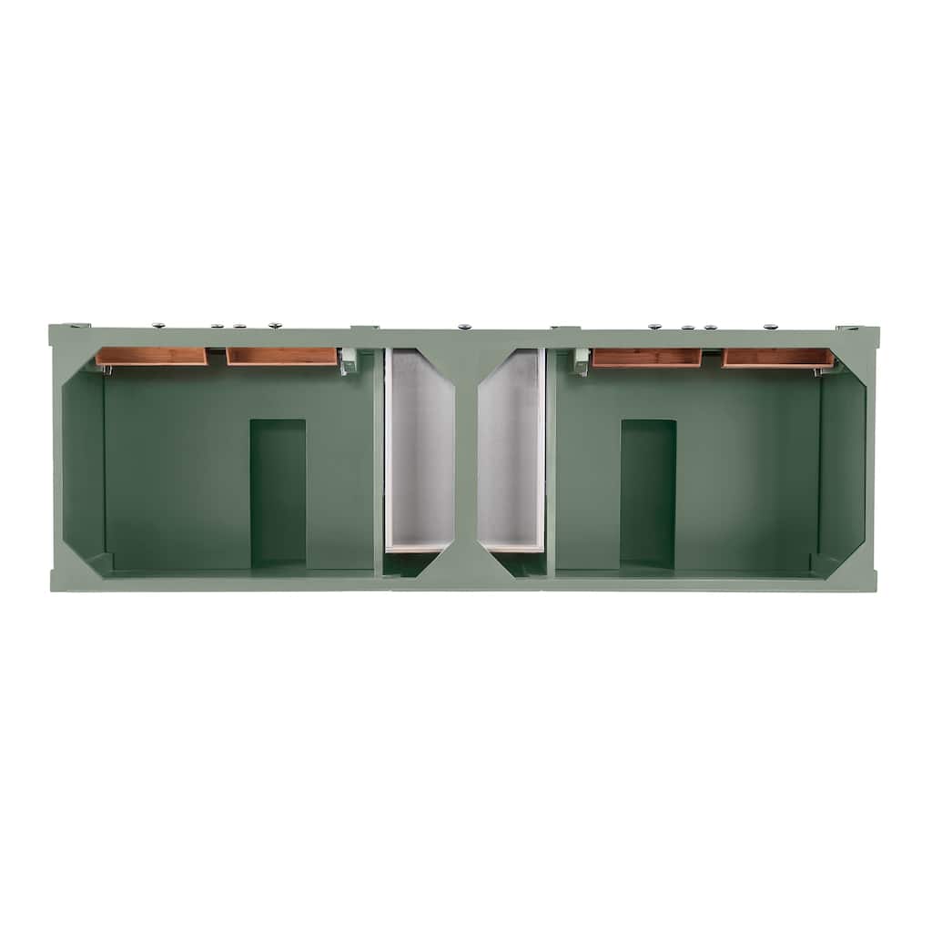 James Martin Vanities Brittany 72" Double Vanity, Smokey Celadon
