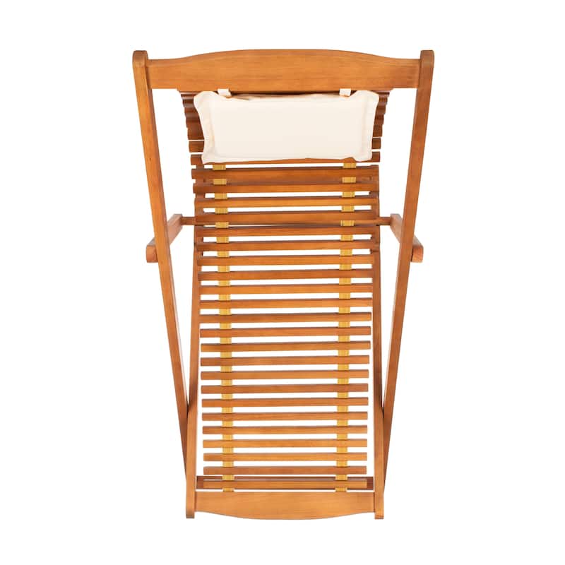 SAFAVIEH Outdoor Makena Relax Chair with Pillow (Set of 2) - 24W x 39D x 38H