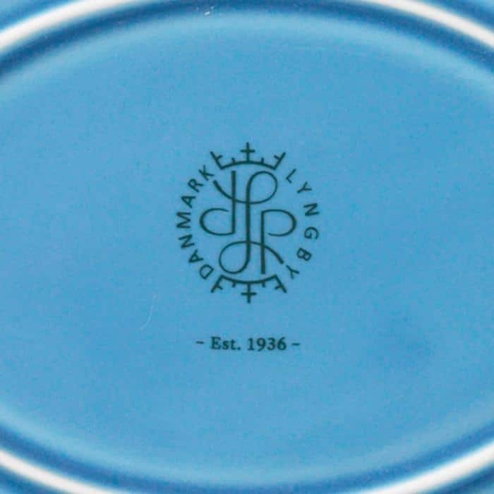Lyngby Porcelæn Rhombe Color Oval Serving Dish, W: 11.2"