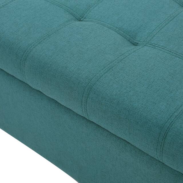 Mission Tufted Fabric Storage Ottoman Bench by Christopher Knight Home - 50.50"L x 18.75"W x 16.00"H