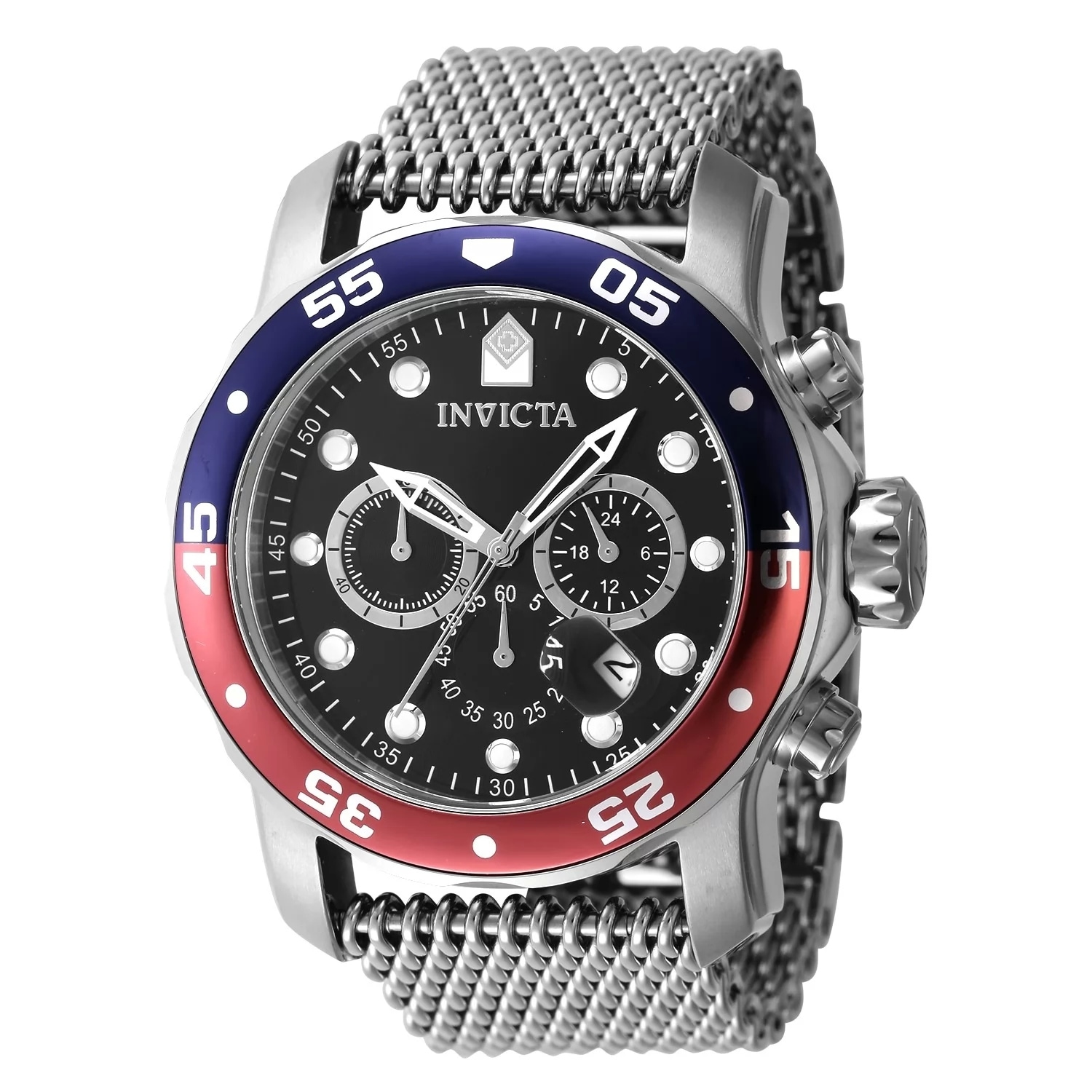 Invicta Men's 47630 Pro Diver Quartz Chronograph Black Dial Watch
