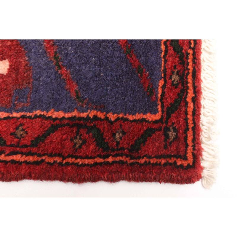 ECARPETGALLERY Hand-knotted Andelz Red Wool Rug - 4'5 x 7'1